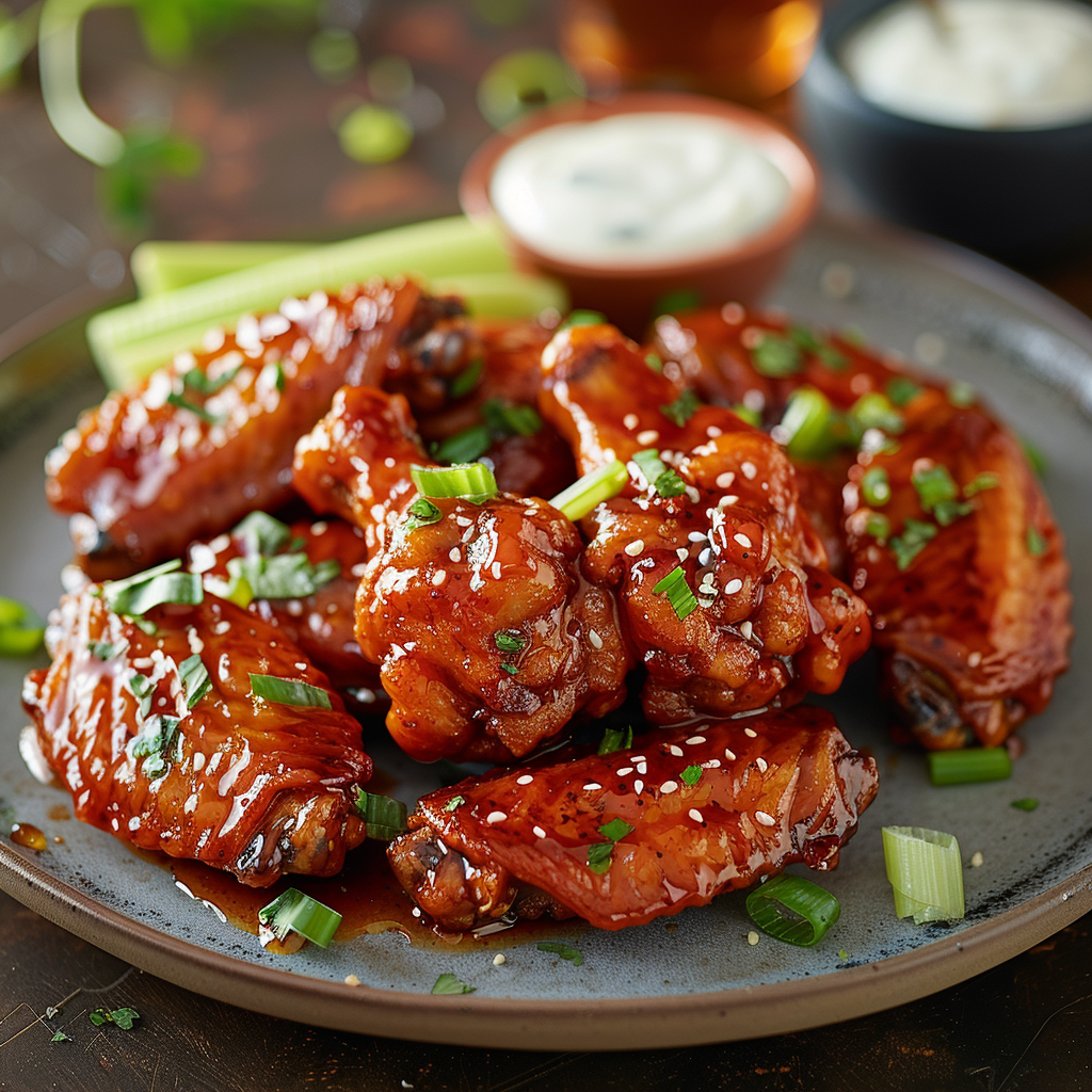 Honey Sriracha Chicken Wings