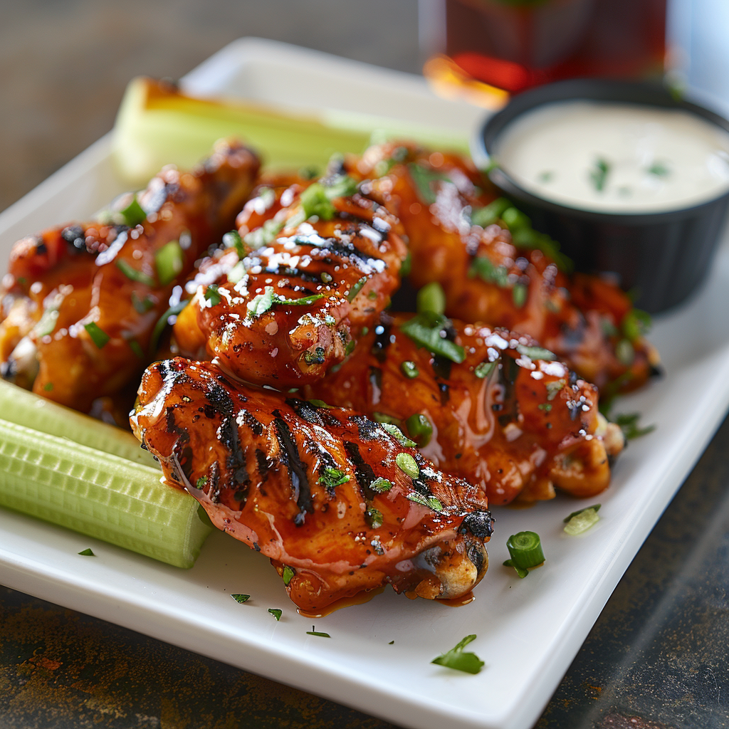 Honey Sriracha Chicken Wings