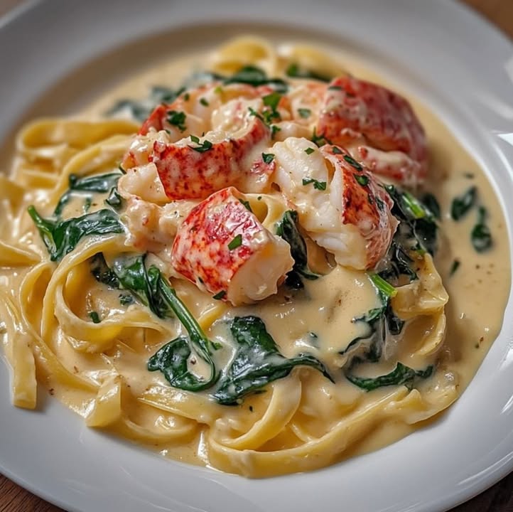 Lobster Spinach Alfredo