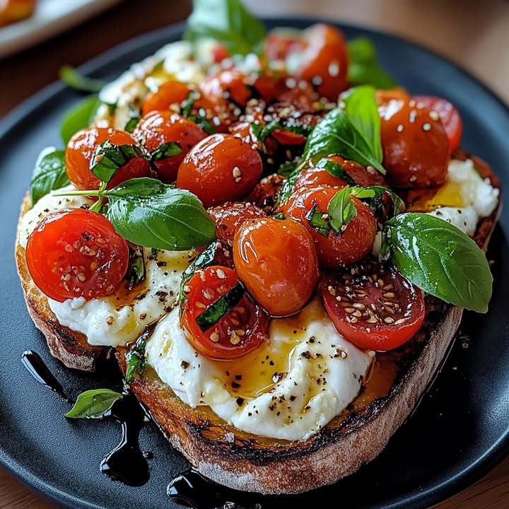 Mediterranean Burrata Toast