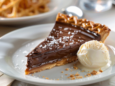 Salted Caramel Chocolate Tart with Pretzel Crust: Irresistibly Decadent Delight