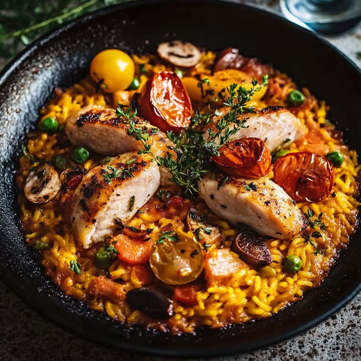 Seafood Chicken Paella