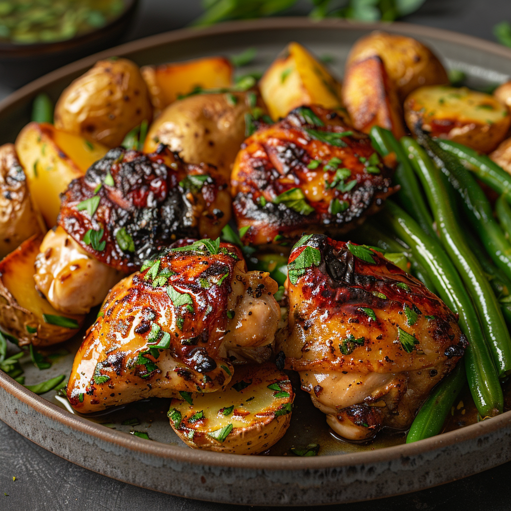 Smoky Garlic Butter Grilled Chicken Thighs