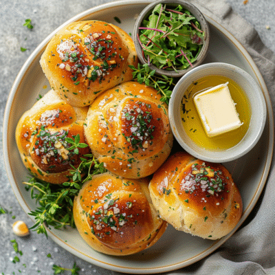 Soft Garlic and Herb Dinner Rolls: Irresistibly Fluffy & Delicious