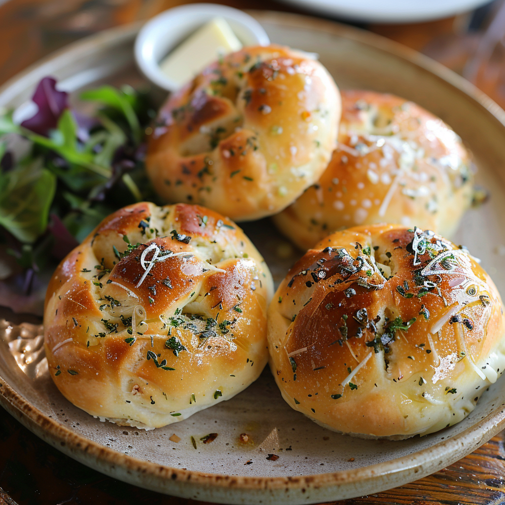 Soft Garlic and Herb Dinner Rolls
