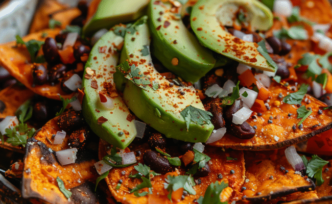 Sweet Potato Nachos with Black Beans: Irresistibly Delicious & Healthy