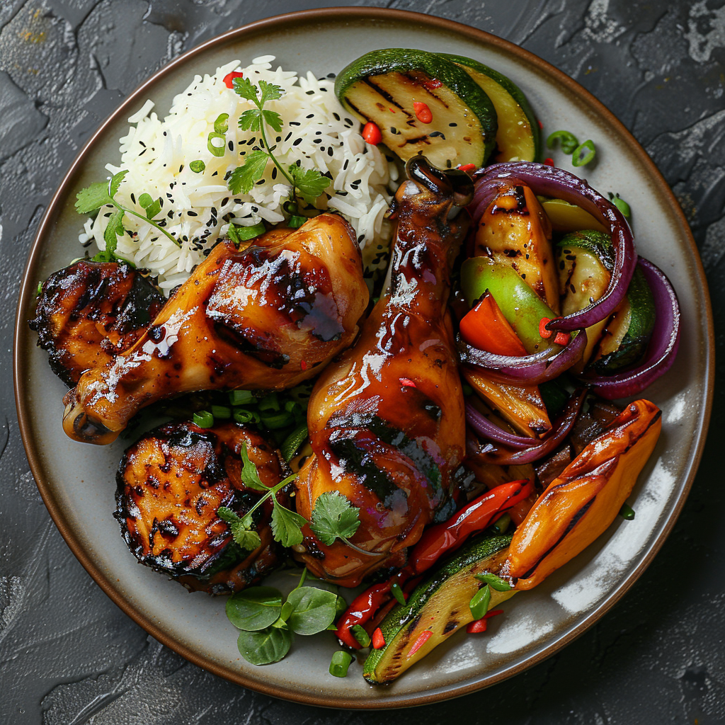 Teriyaki Chicken Drumsticks on the Grill
