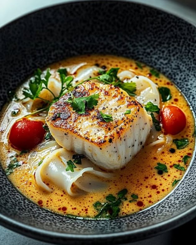 Thai Poached Cod