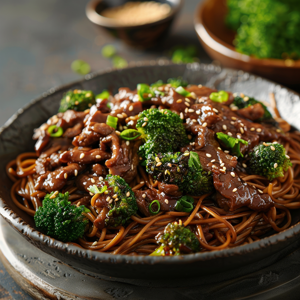 black bean noodles vegetarian recipe