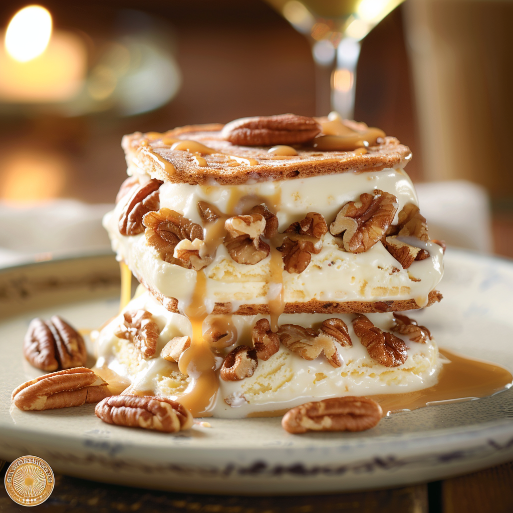 butter pecan ice cream sandwiches