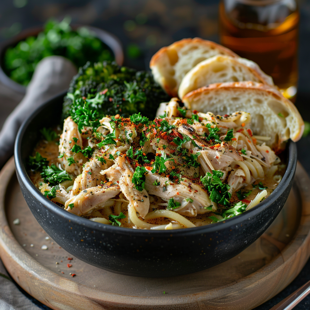 crockpot chicken and noodles recipe