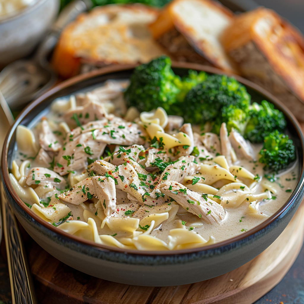 crockpot chicken and noodles recipe