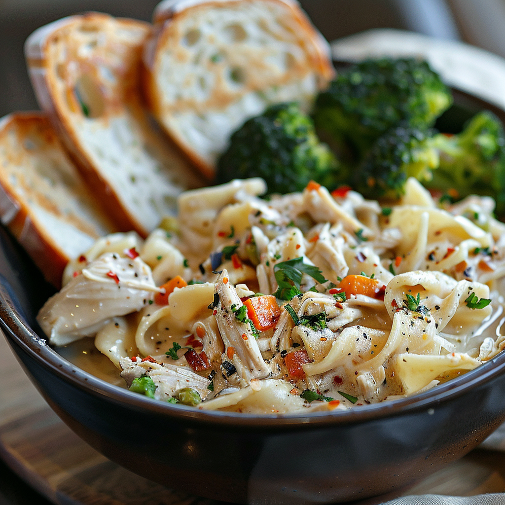 crockpot chicken and noodles recipe