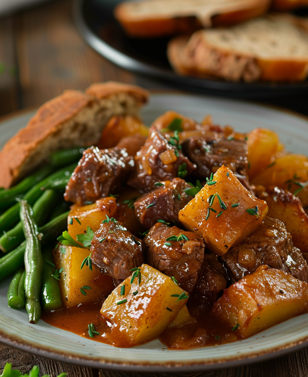 crockpot steak and potatoes