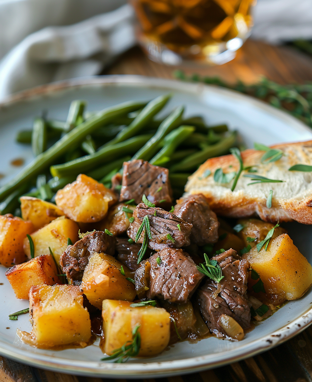 crockpot steak and potatoes
