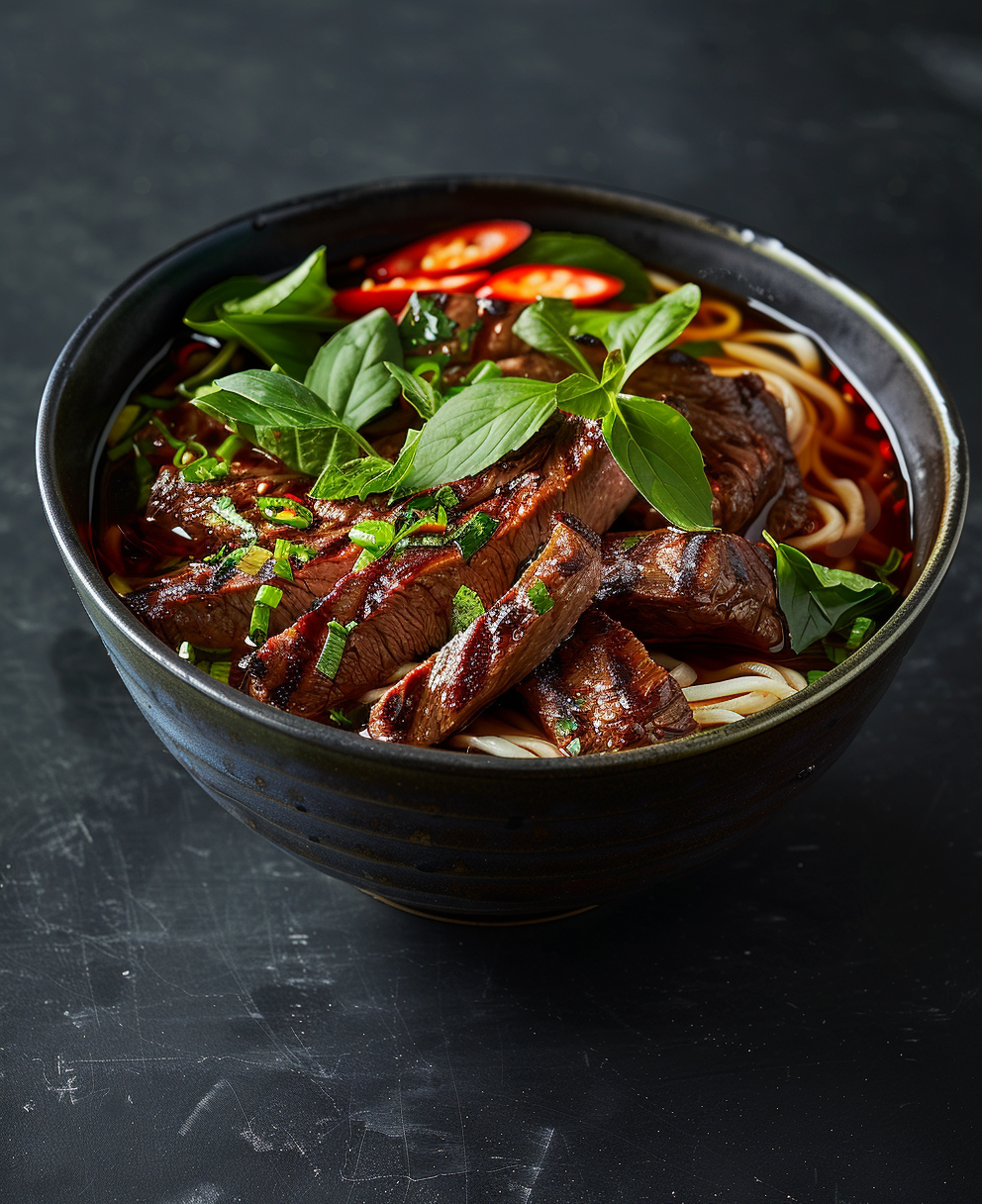 eye round steak pho
