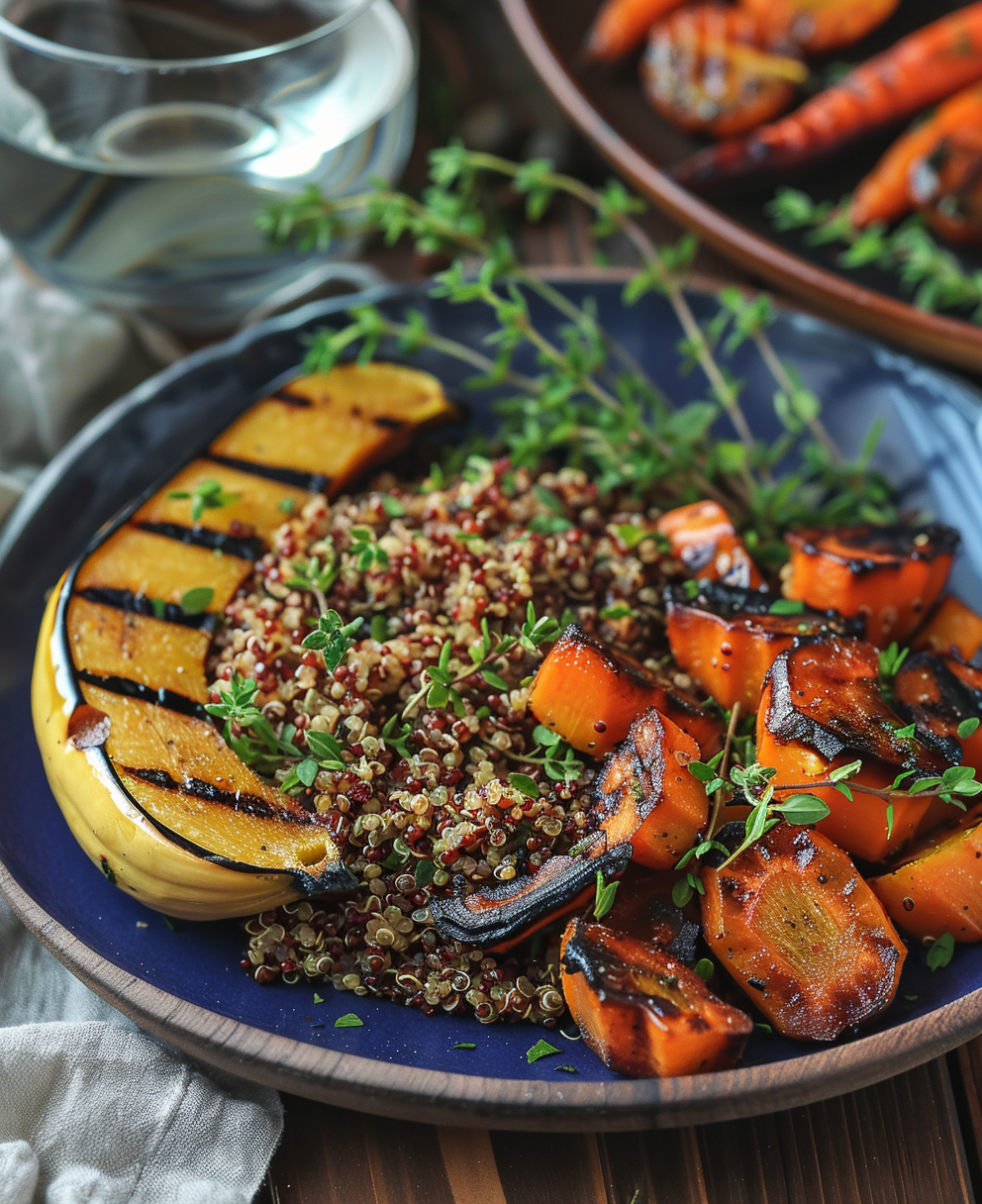 grilled acorn squash