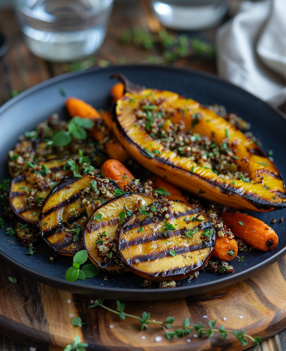 grilled acorn squash