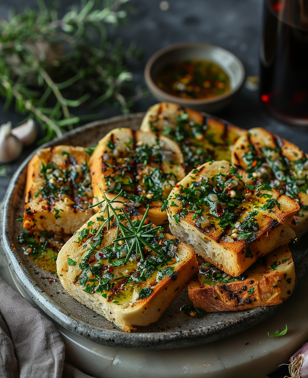 grilled bread