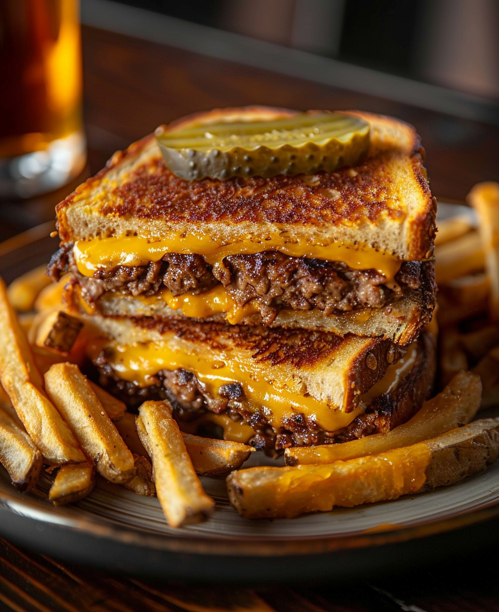 grilled cheese burger