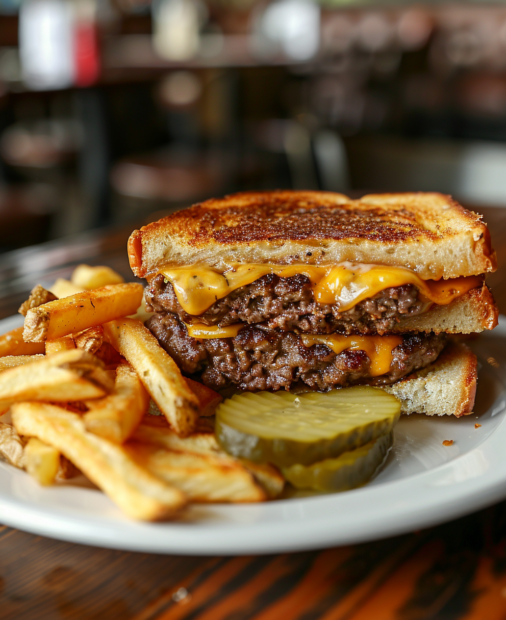 grilled cheese burger