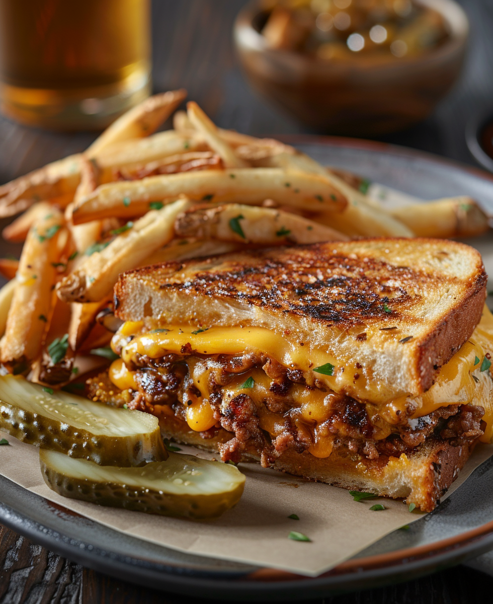 grilled cheese burger