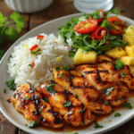 grilled chicken and pineapple