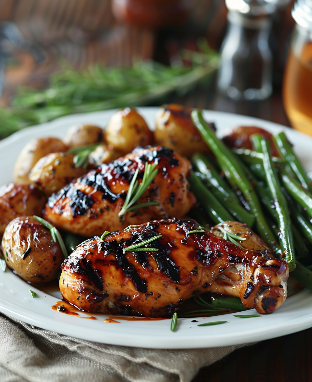 grilled chicken quarters