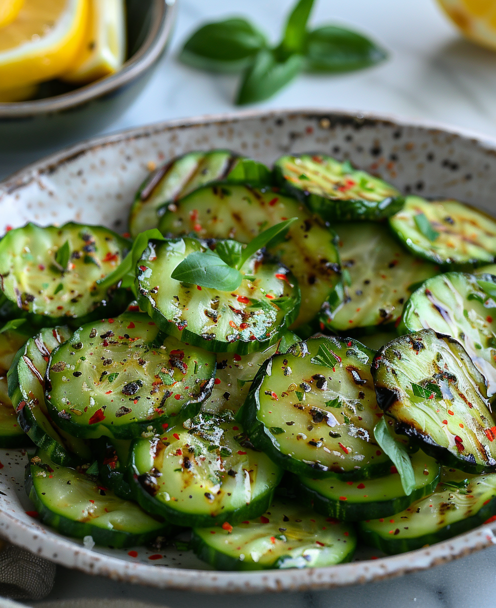 grilled cucumber