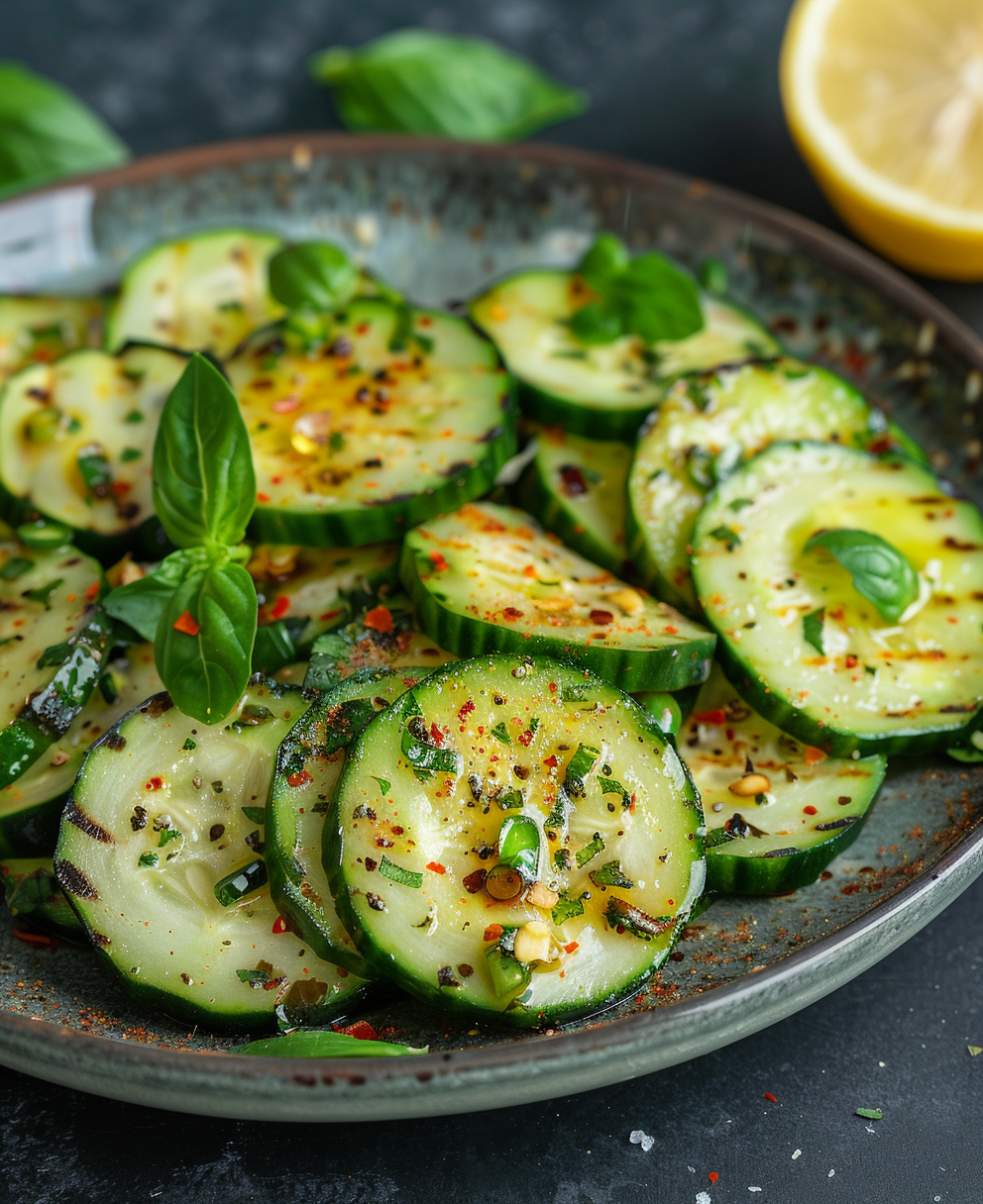 grilled cucumber