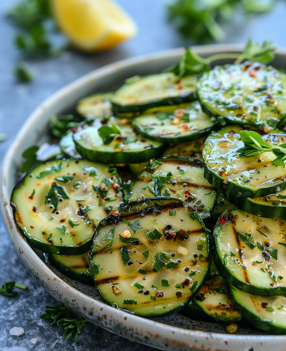 grilled cucumber