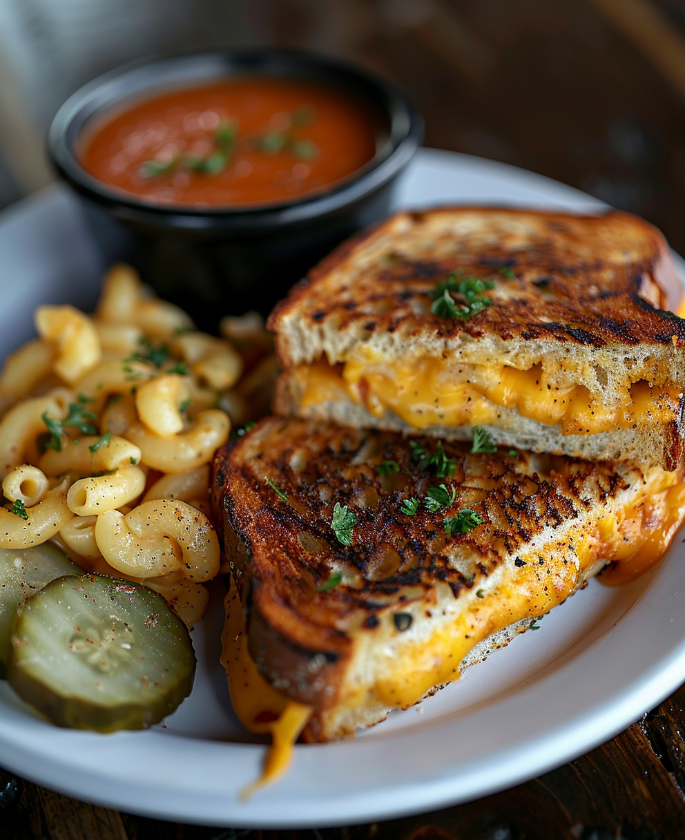 grilled mac and cheese sandwich