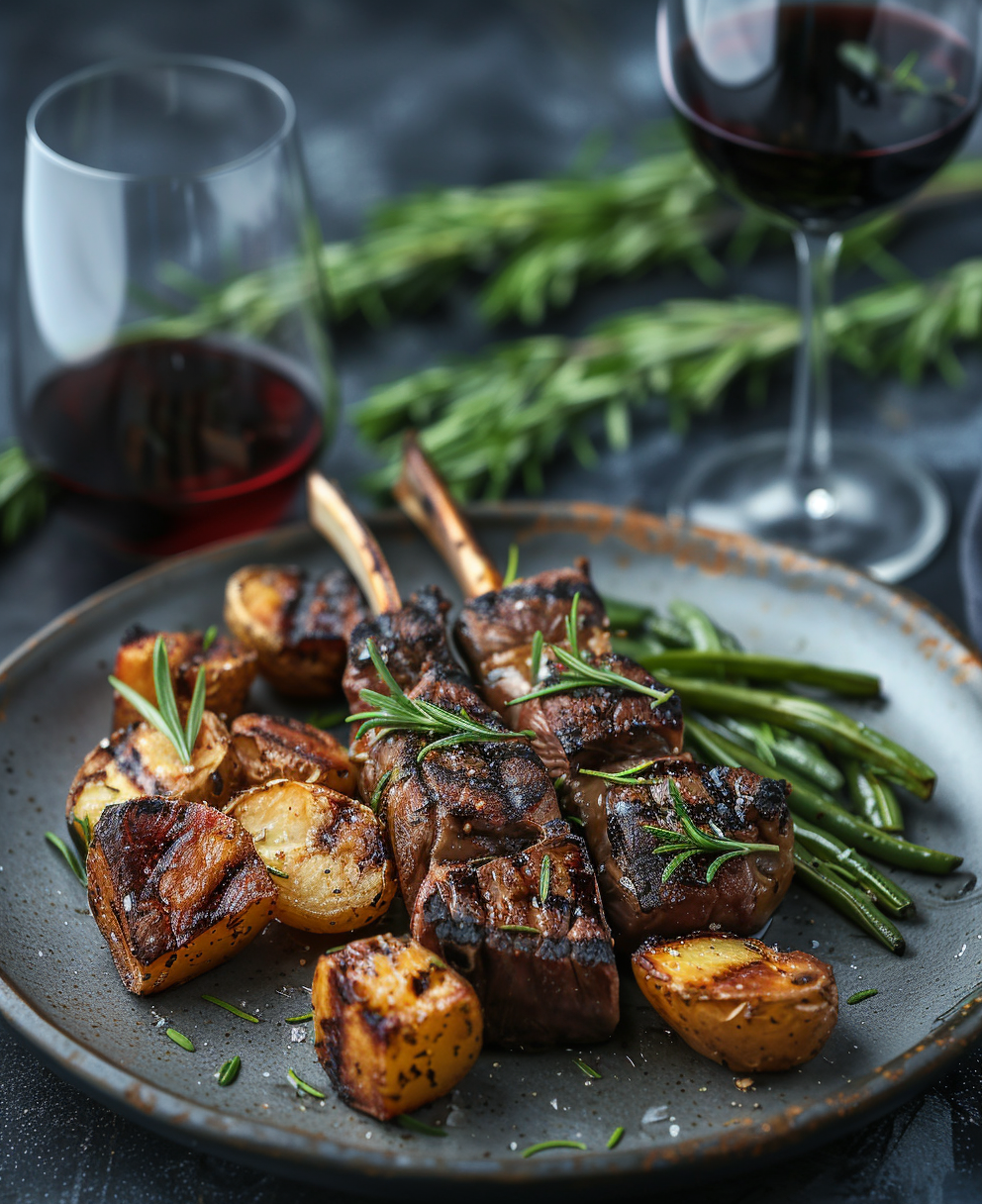grilled rack of lamb
