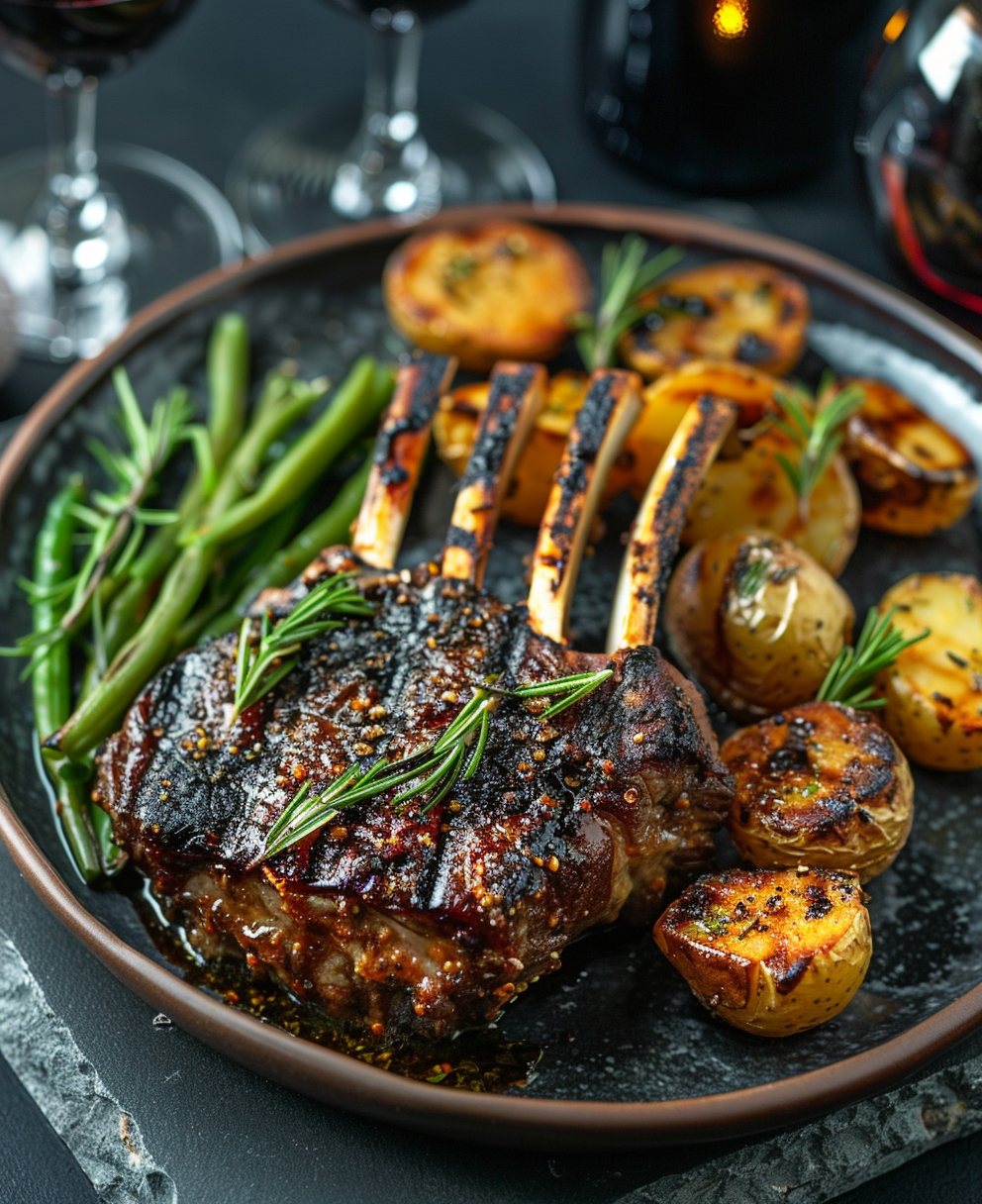 grilled rack of lamb