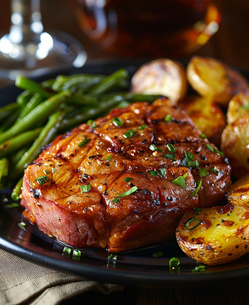 how do you cook a ham steak