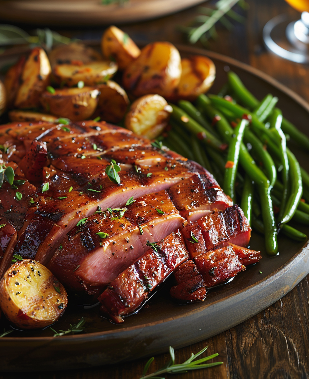 how to cook a ham steak