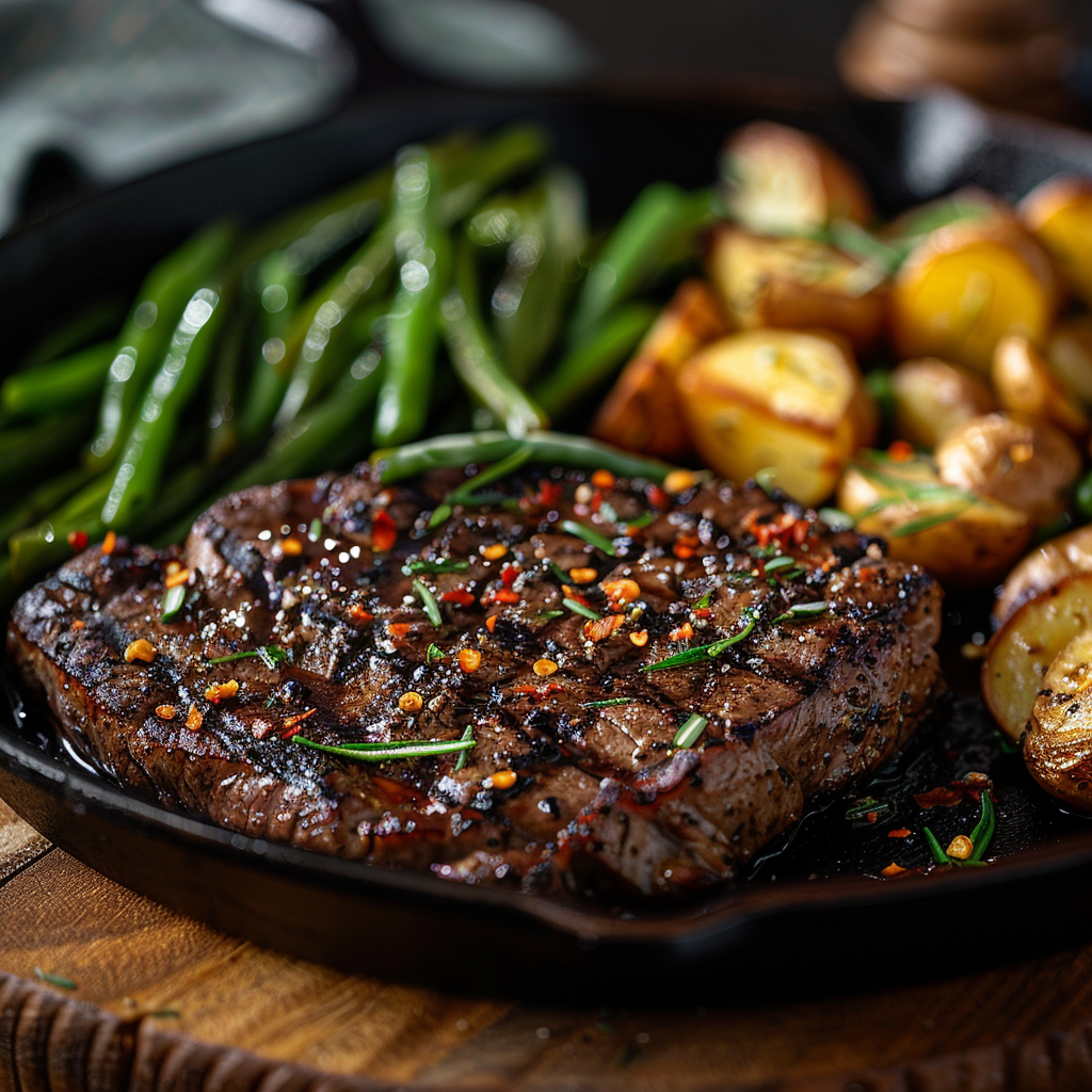 how to cook a steak in a cast iron pan