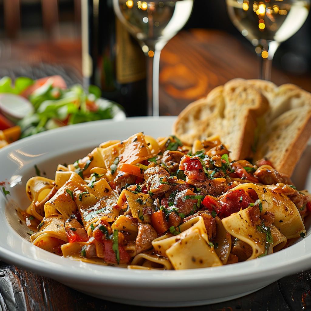 italian drunken noodles recipe