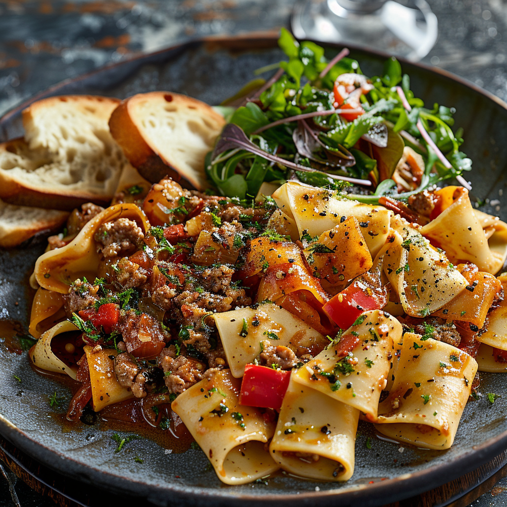 italian drunken noodles recipe