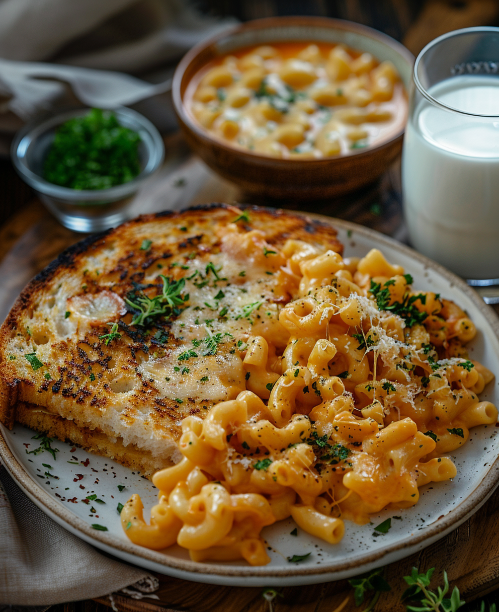 mac and cheese grilled cheese