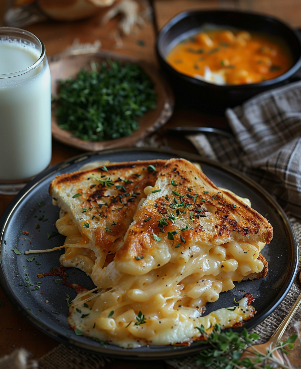 mac and cheese grilled cheese