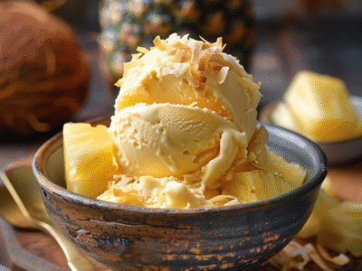 Pineapple Ice Cream: Irresistibly Refreshing Treat 🍍
