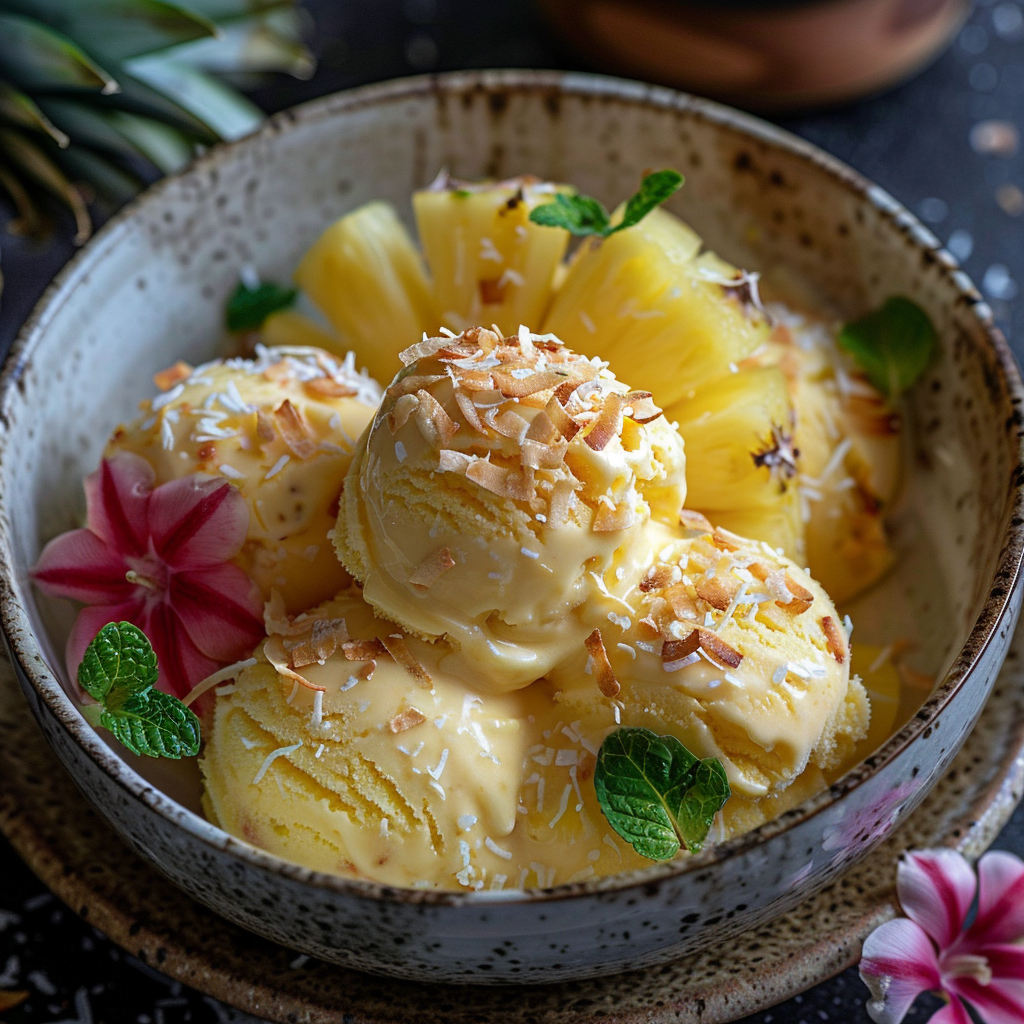 pineapple ice cream