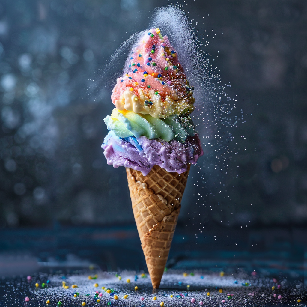 rainbow sherbet ice cream