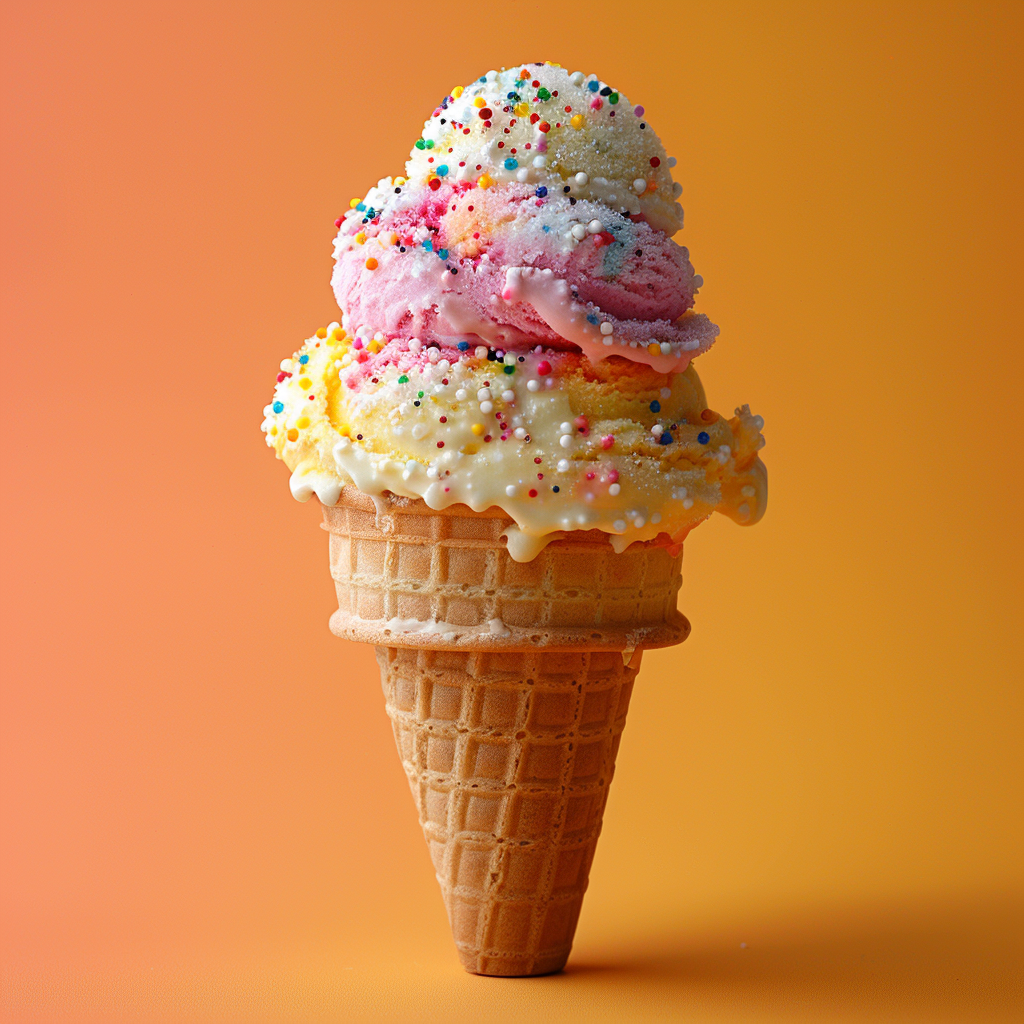 rainbow sherbet ice cream