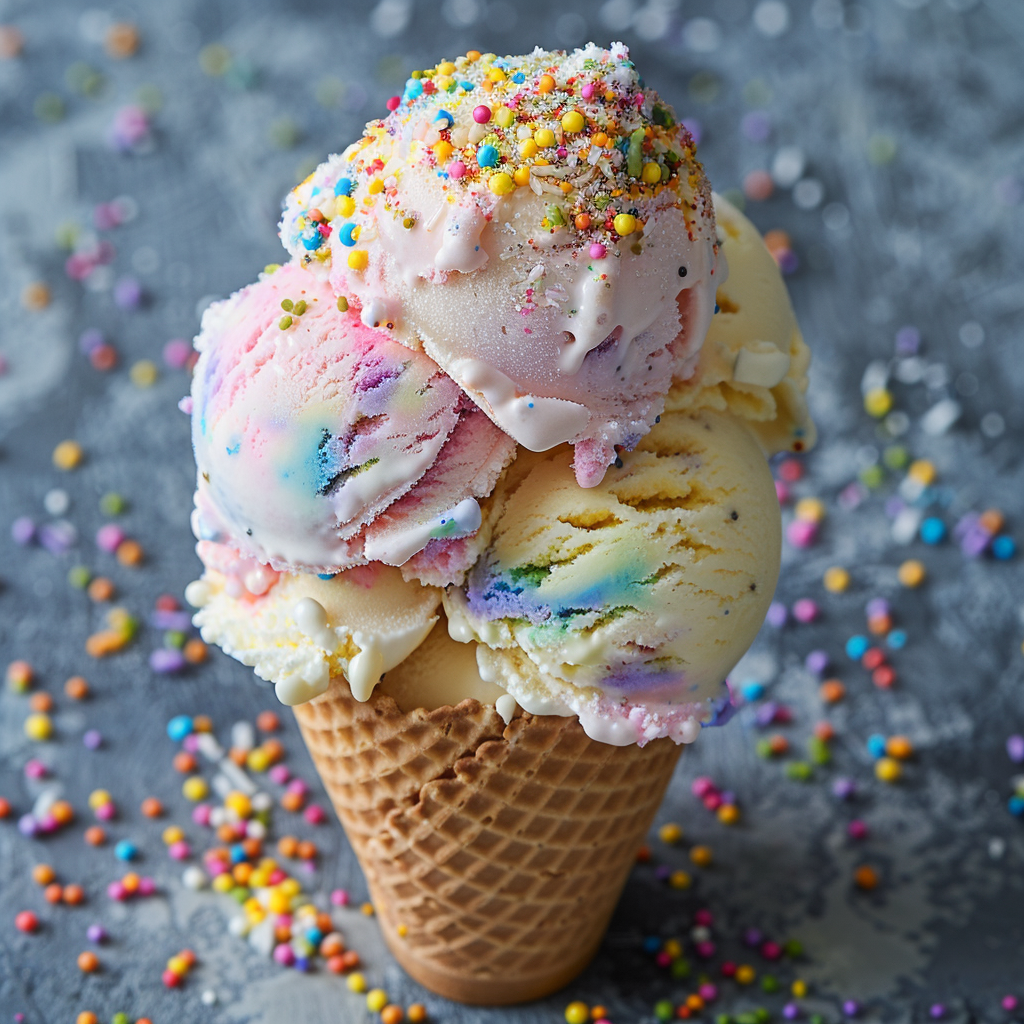 rainbow sherbet ice cream