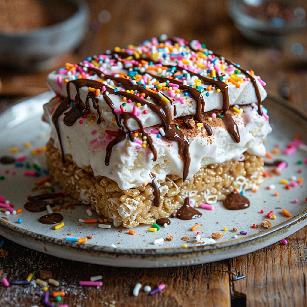 rice krispie treat ice cream sandwich