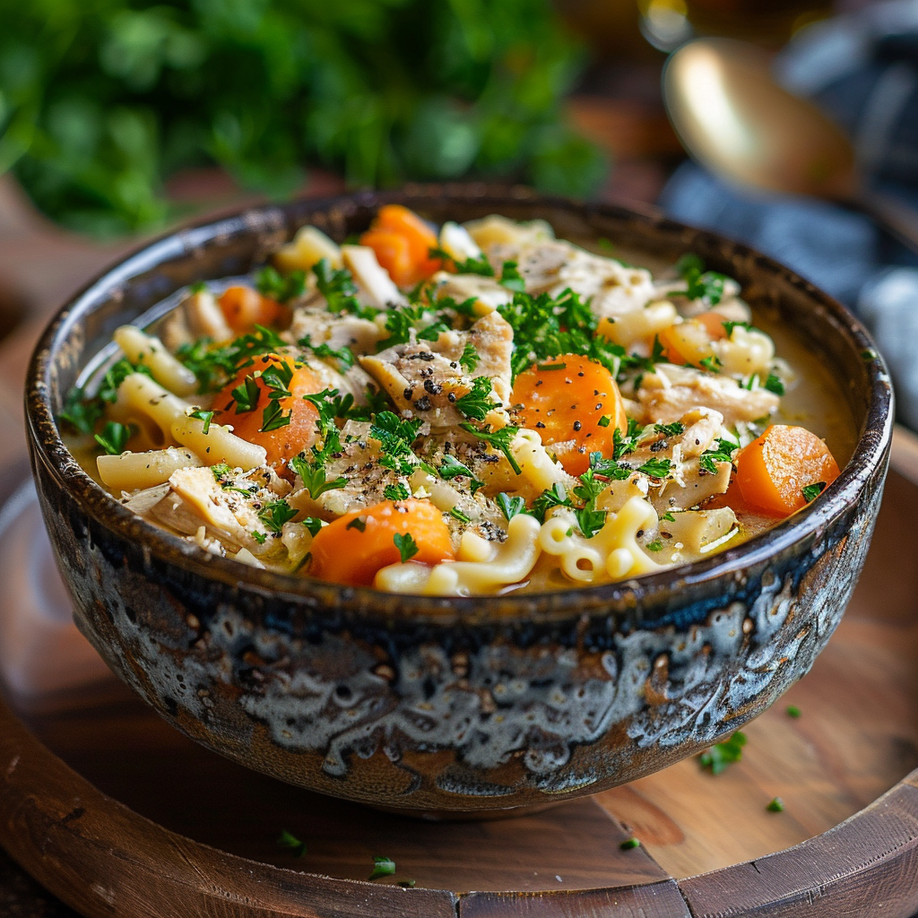 slow cooker chicken and noodles