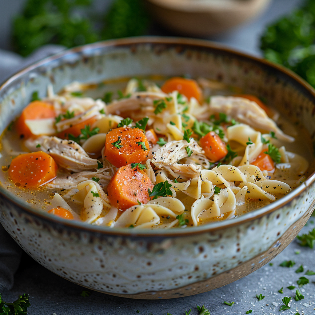 slow cooker chicken and noodles