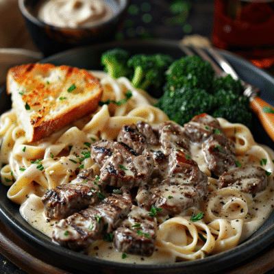 Steak Alfredo Recipe: Creamy & Irresistible Dinner Delight
